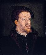 Jan Cornelisz Vermeyen Portrait of Charles V (1500-58), emperor of the Holy Roman Empire oil on canvas